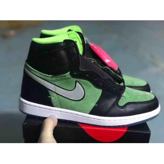 Nike Air Jordan 1 Green Black Men Shoes